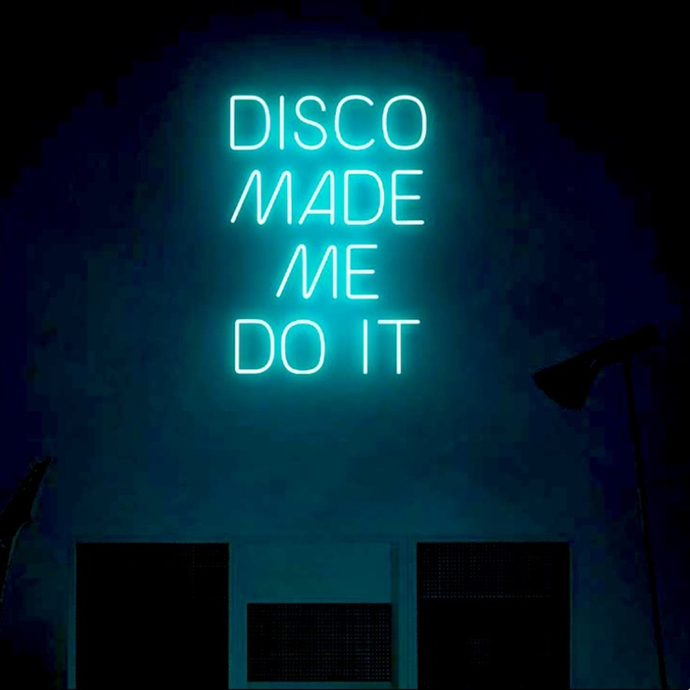 DISCO LED Neon Sign BLUE
